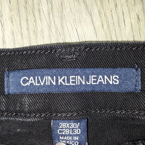 Calvin Klein CKJ 056 Athletic Tapered Men's Jeans Size 28 x 30 In Vintage Black - Picture 3 of 6